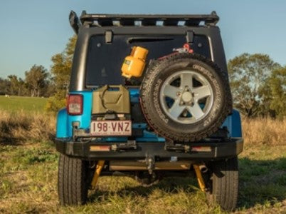 Kaon Out-Back Gas Bottle Mount with Spare Tire Mount