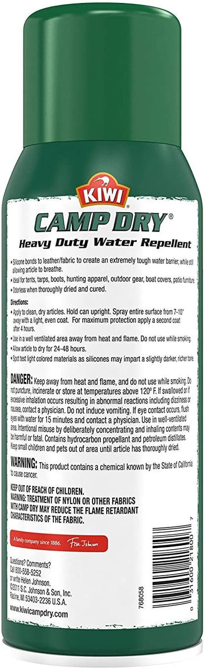 Kiwi Camp Dry Heavy Duty Water Repellant 10.5 oz Tent Spray