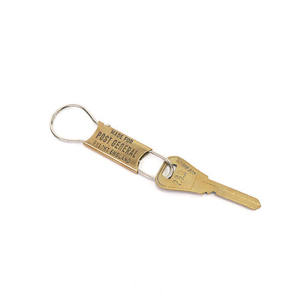 Post General Brass Keyholder with Vintage Key