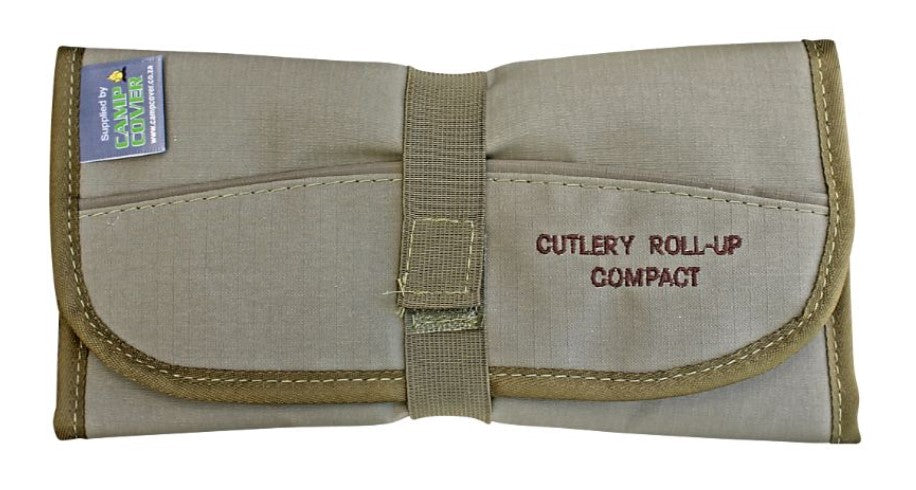 Camp Cover Cutlery Roll-up Compact 4-Set RS Kitted Khaki